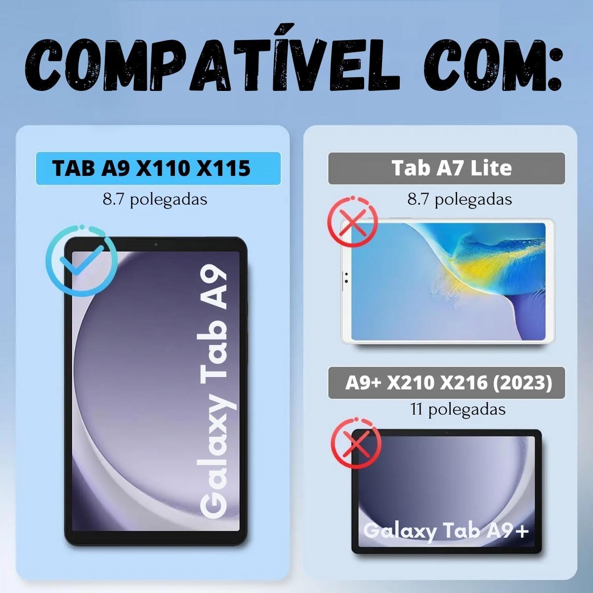 Película De Proteção Para Tablet Samsung A9 8.7 X115 X110