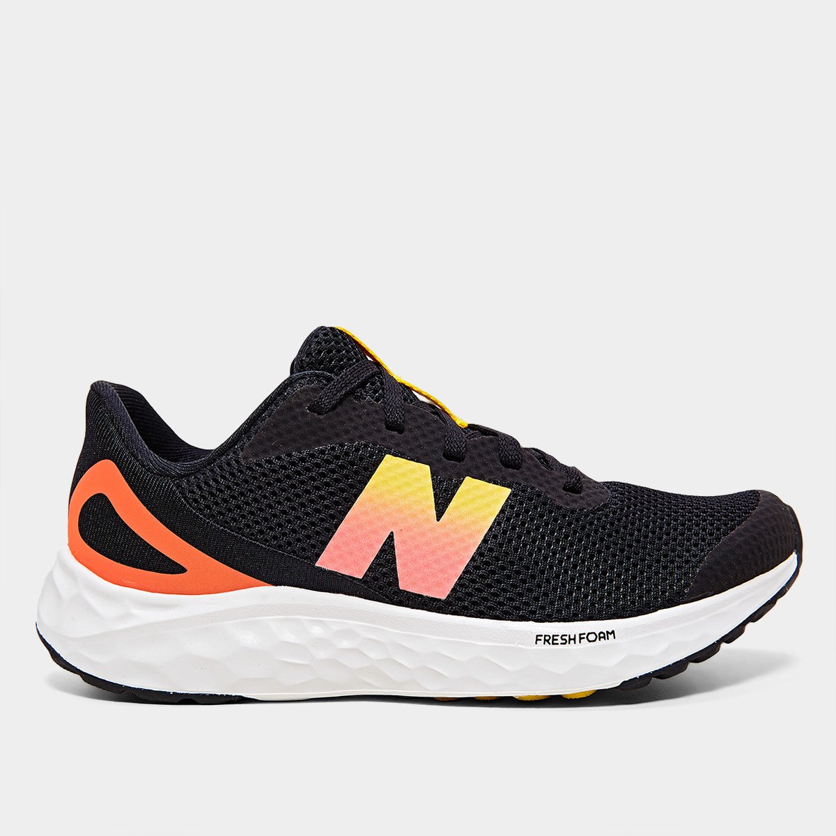 Miniatura Tênis Infantil New Balance Fresh Foam Arishi V4 Preto+Laranja - 28