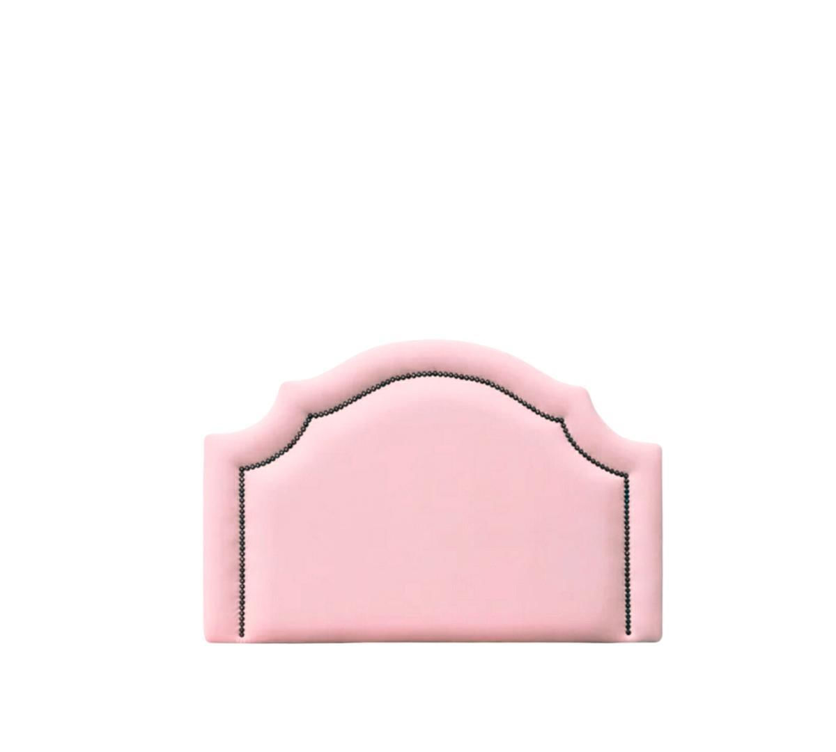 Miniatura Cabeceira Estofada Rosa Provençal Tachas Soft - Solteiro