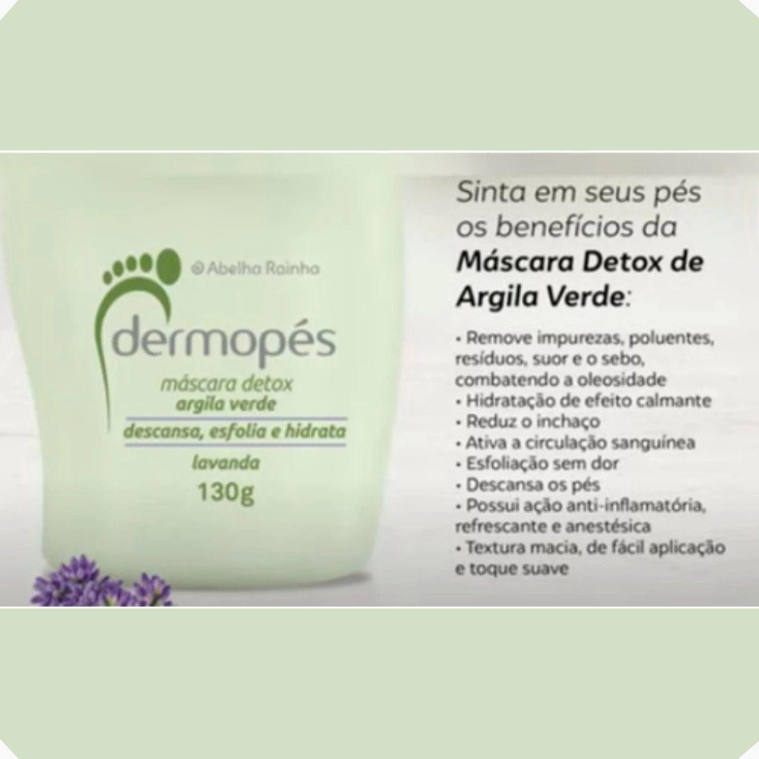 Miniatura Máscara Detox Os Pés Lavanda Argila Verde Descansa Esfolia