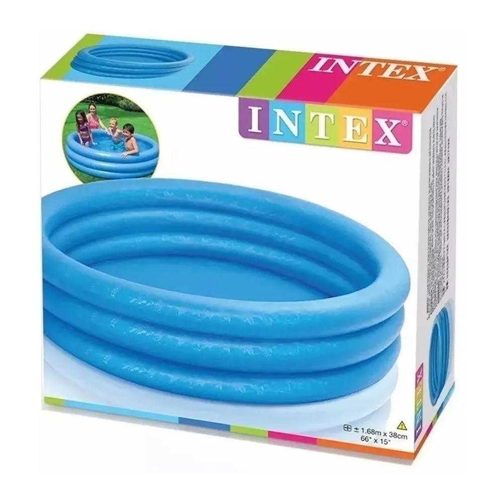 Miniatura Piscina Inflável 288 Litros Intex Redonda Infantil - Azul