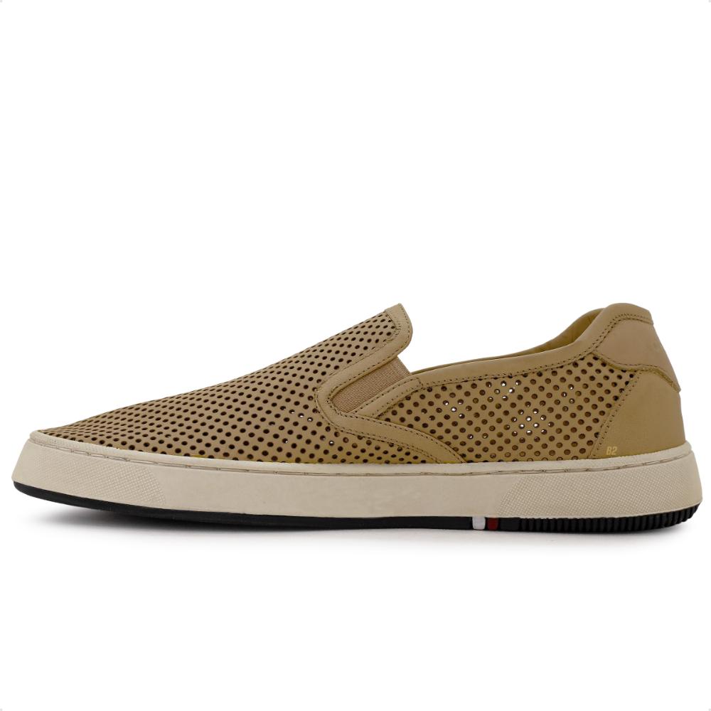 Miniatura Tênis Osklen Iate Bossanova Microfuros Bege - 39