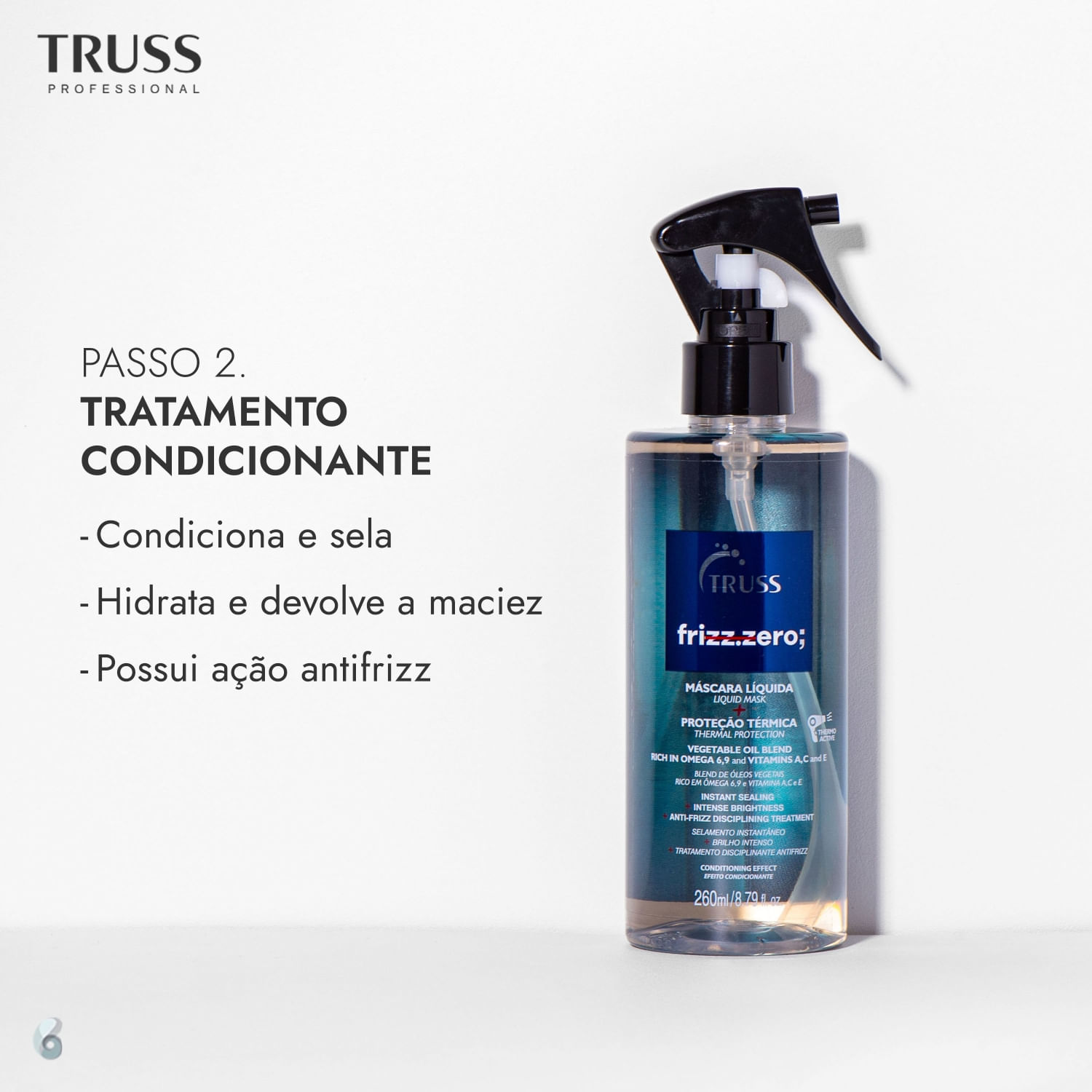 Kit TRUSS Mais Brilho Menos Frizz (4 Produtos)