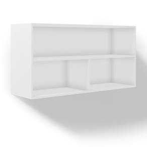 Cozinha Completa Bartira Linea com 13 Portas e 6 Gavetas e 9 Prateleiras - 562,6cm de largura Branca