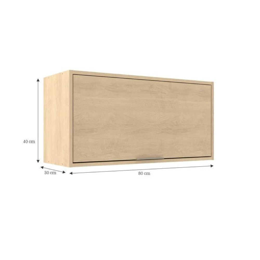 Miniatura Jogo De Cozinha Modulada 5 Peças Karine Carvalho/Pistache Móveis Sul Moveis Sul Carvalho/Pistache