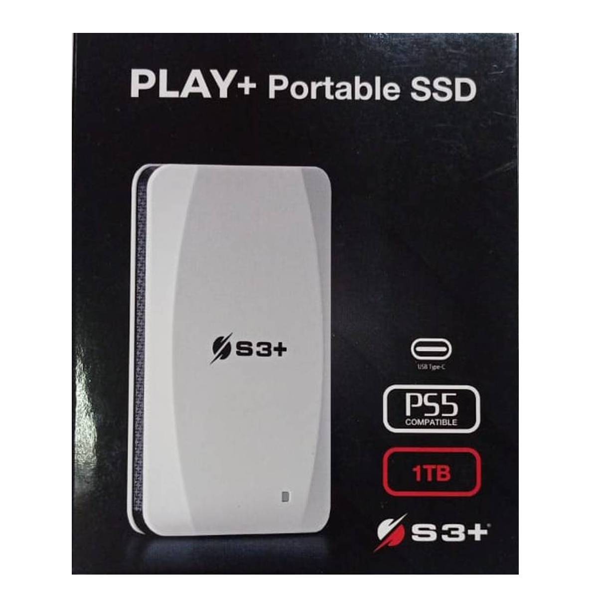 Miniatura SSD Externo Portátil Play+ 1TB USB 3.2 S3SSDP1T0- S3+