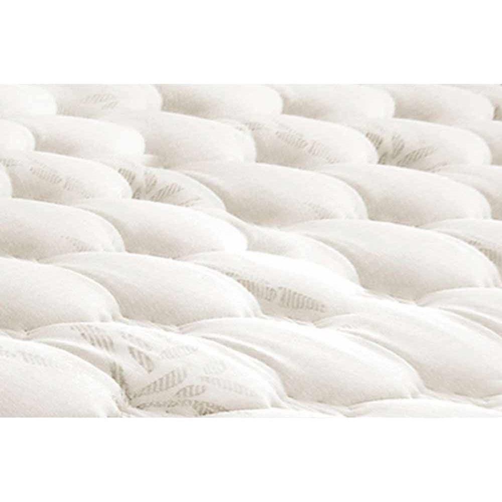 Cama Box King: Colchão Molas Pocket Ensacadas Castor Silver Star Air Híbrido + Base Marrom(193X203)