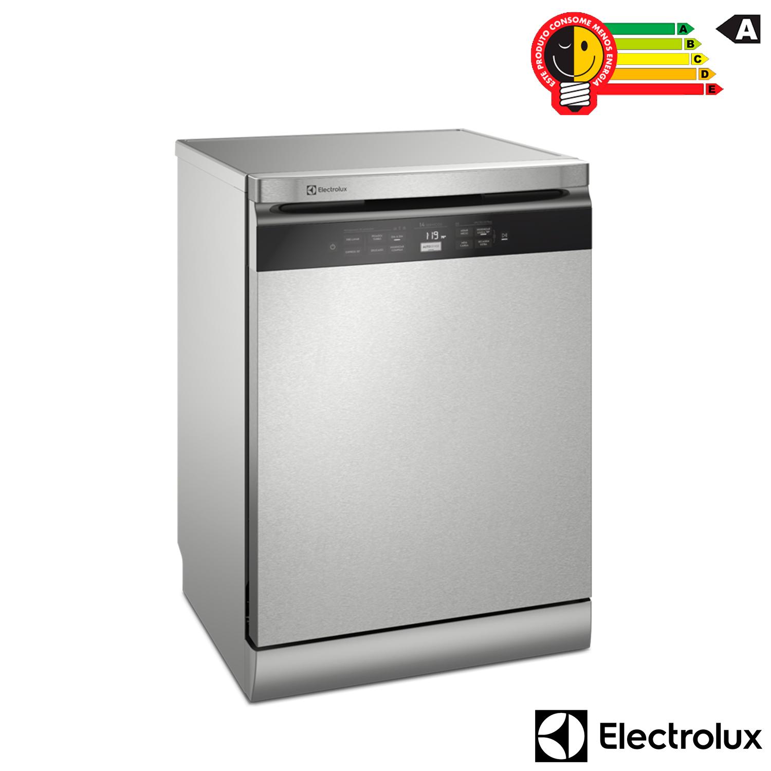 Miniatura Lava-Louças Electrolux com a porta Inox, 14 Serviços, 07 Programas de Lavagem e Função Higienizar Compras - LL14X 110