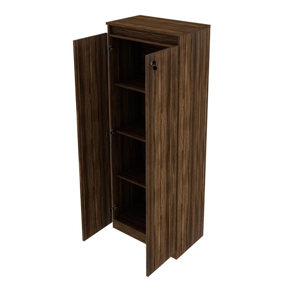 Miniatura Armário Escritório 2 Portas Multimóveis Cr25048 Nogal