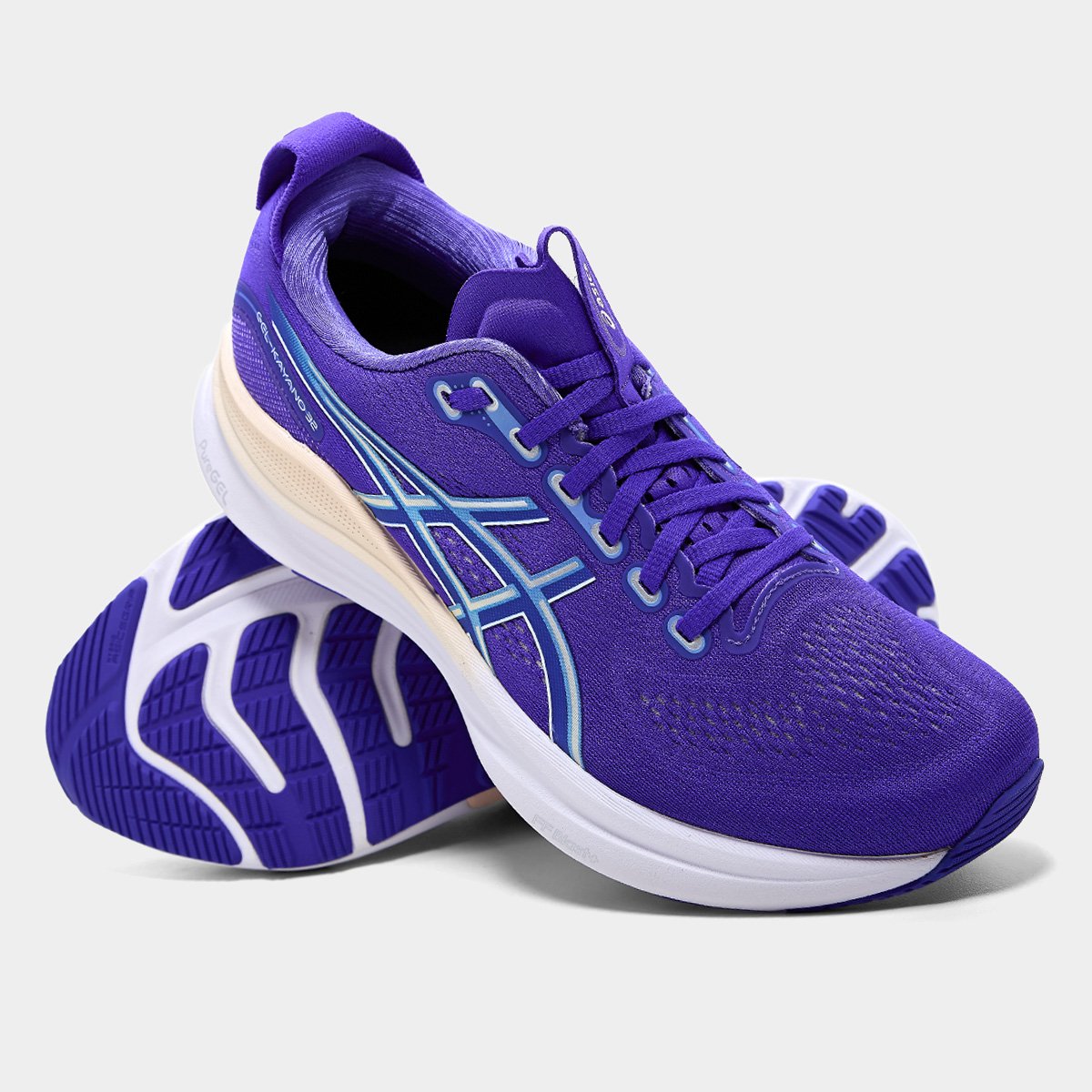 Miniatura Tênis Asics Gel Kayano 32 Feminino Azul+Prata - 34