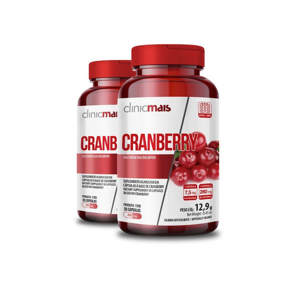 Miniatura Kit 2 Cranberry Clinic Mais 30 Cápsulas 430mg