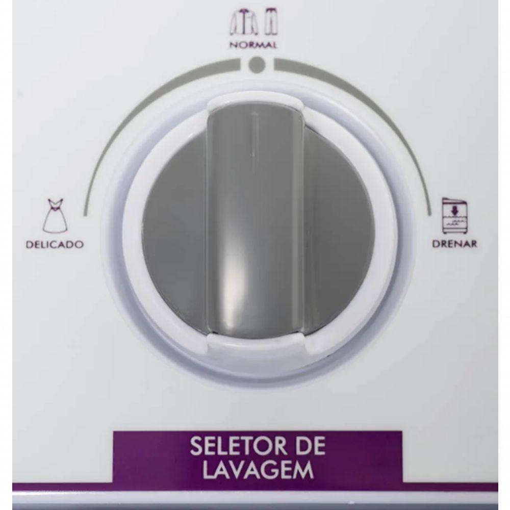 Lava Roupas Twin Tub Praxis 10 Kg - Lava 4 Kg E Centrifuga 6 Kg - Unica 2 Em 1 Do Mercado 127v