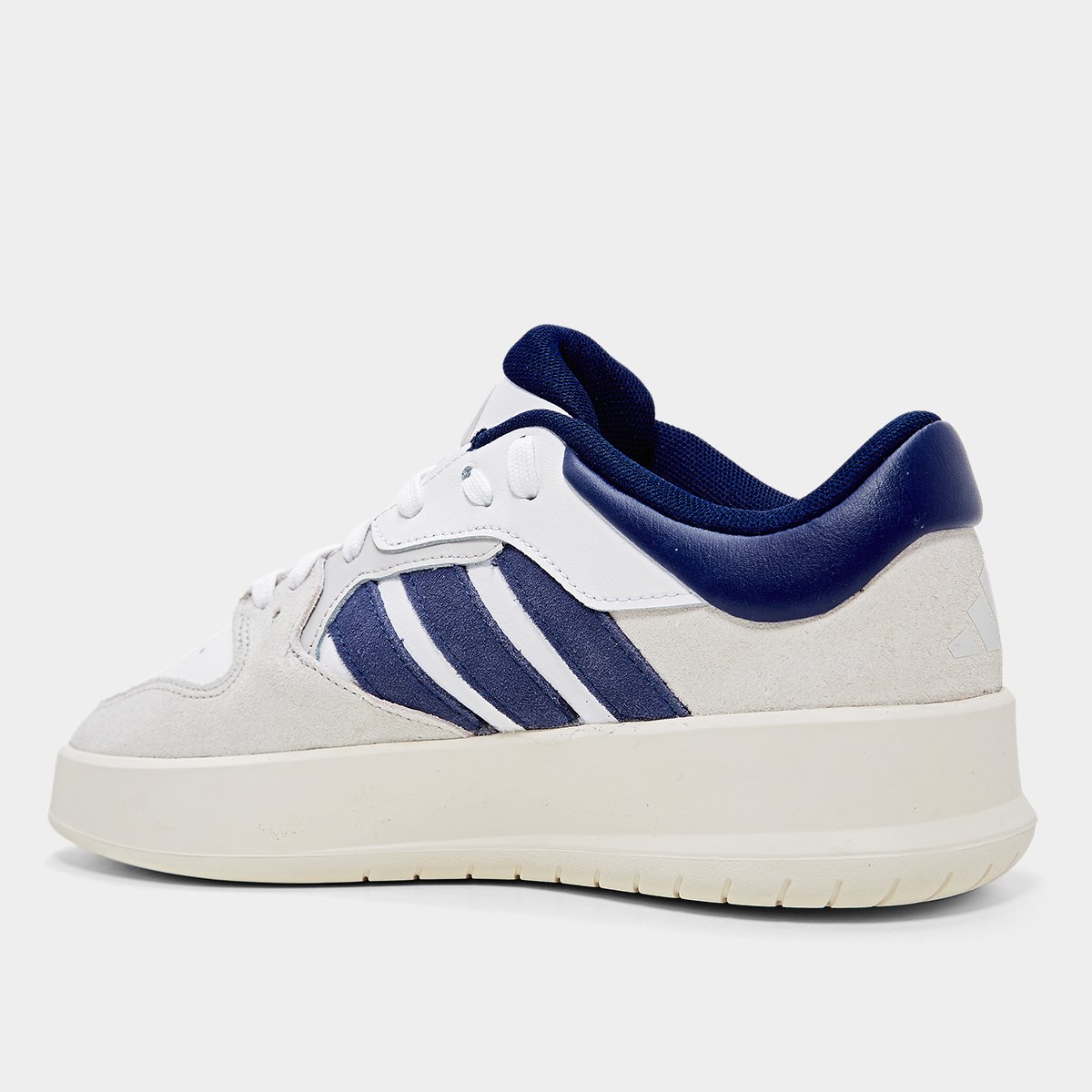 Miniatura Tênis Adidas Court 24 Masculino Branco+Azul - 38