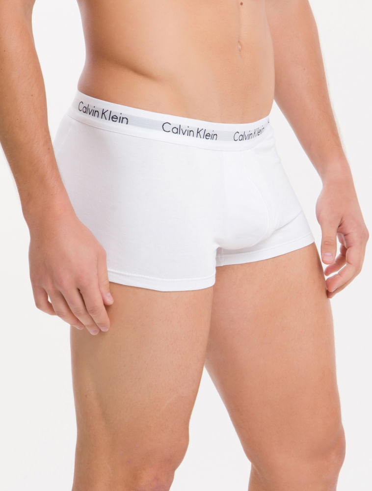 Kit 4 Cuecas Trunk Classic Cintura Baixa Com Elastano Calvin Klein Underwear - Branco + Preto + Mescla Kit 4 Cuecas Trunk Classic Cintura Baixa Com Elastano Calvin Klein Underwear Branco + Preto + Mescla l