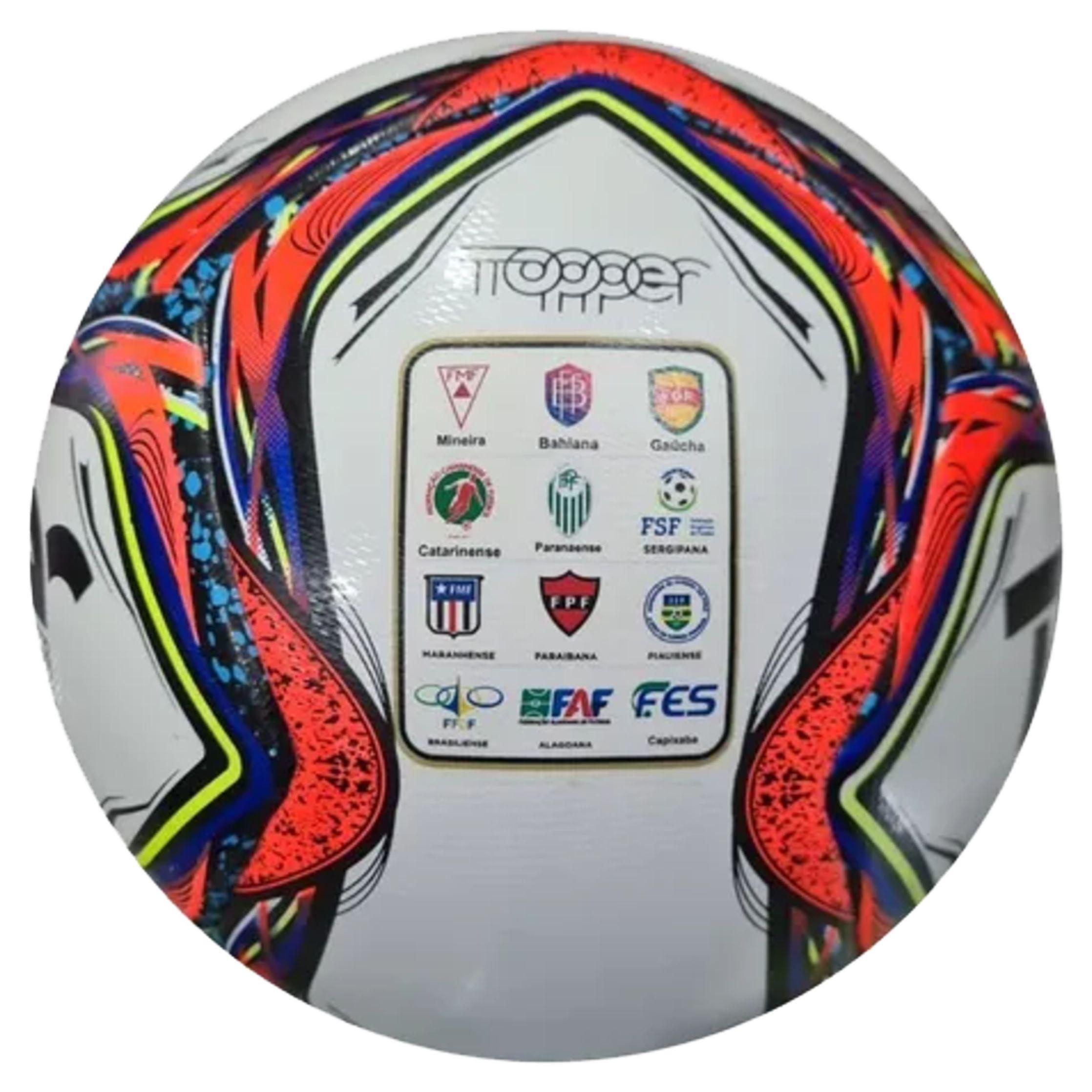 Miniatura Bola Futebol Oficial Campo Velocity Samba Topper Original Nf