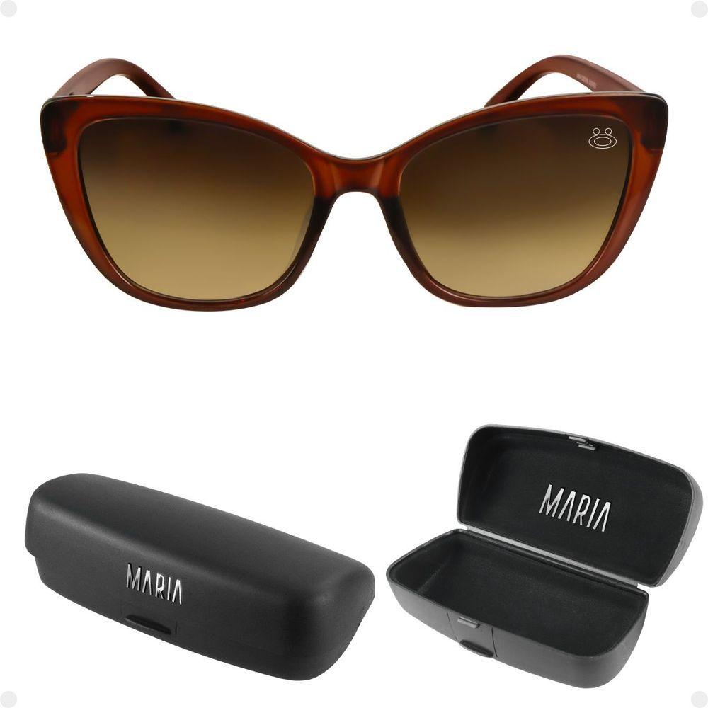 Miniatura Oculos Sol Feminino Praia Gatinho Proteção Uv Vintage + Case Quadrado Estiloso Acetato Delicado Moda