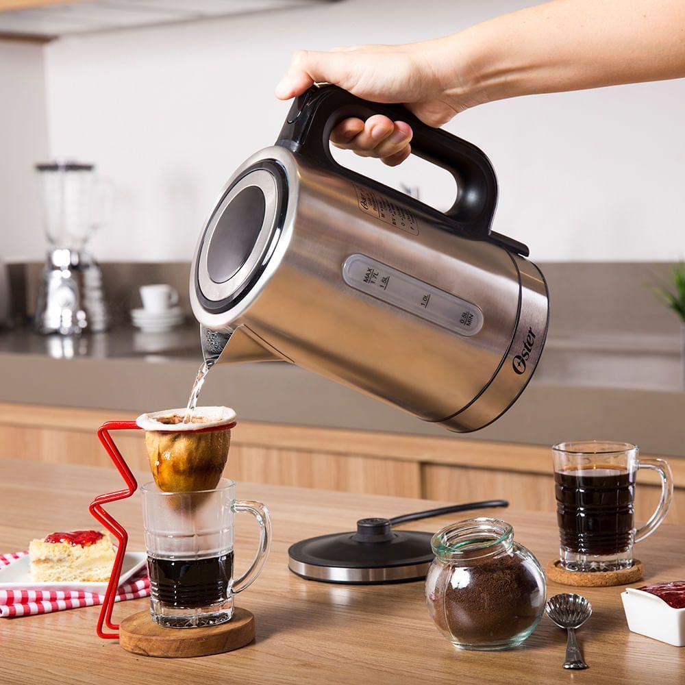 Chaleira Elétrica Digital 1,7L Oster Inox 220V