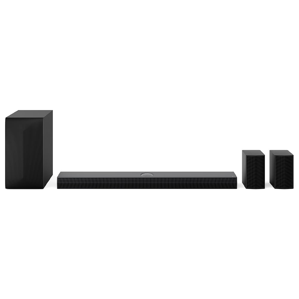 Miniatura Home Theater SoundBar LG com Dolby Atmos, 5.1.1 Canais, DTS X, Caixas Traseiras, AI Sound Pro e 500W RMS - S70TR Bivolt