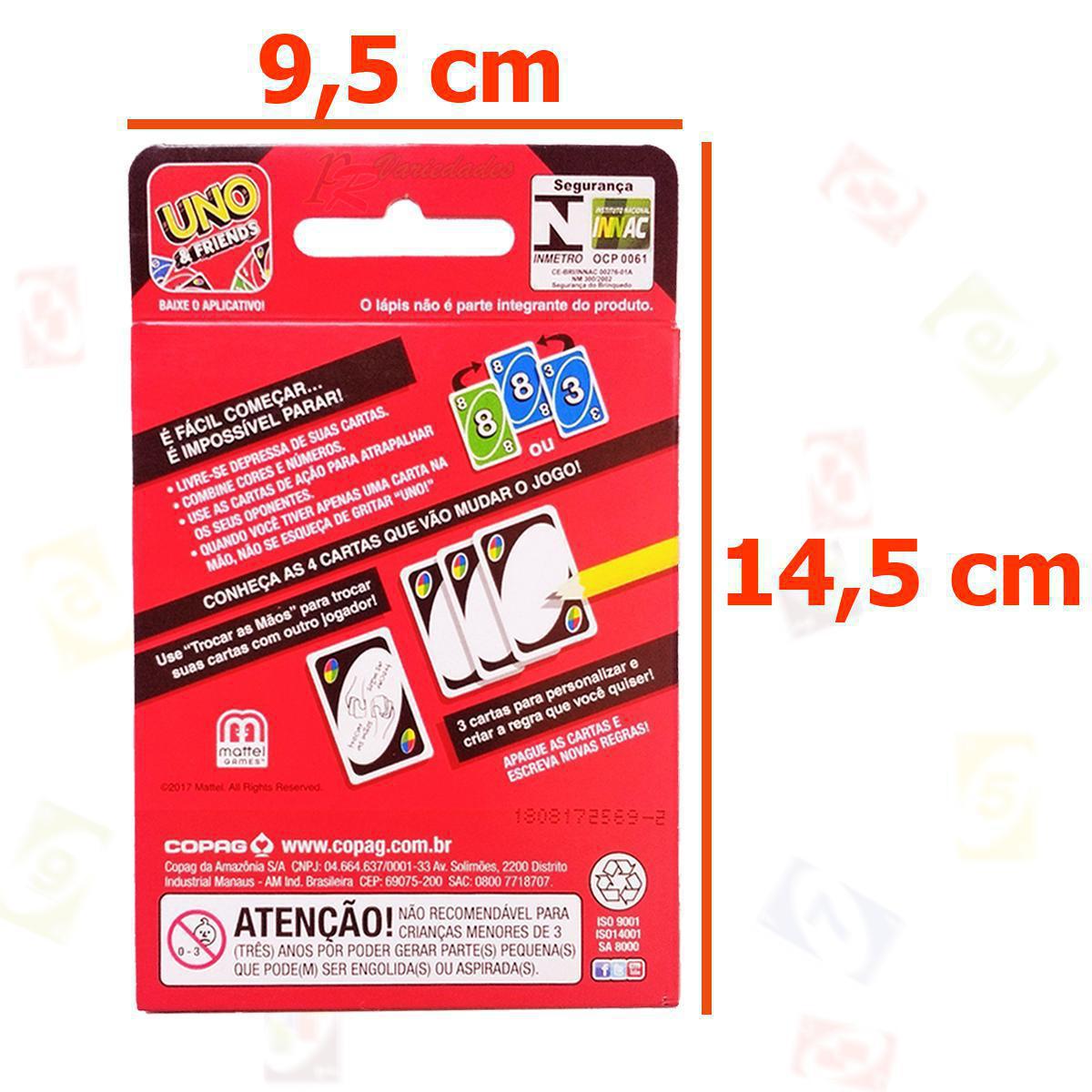 Miniatura Jogo De Cartas Uno - Com Cartas Para Personalizar Copag - Jogo de cartas e baralho - 7906518518255 - Uno - 7896008981891 - 1