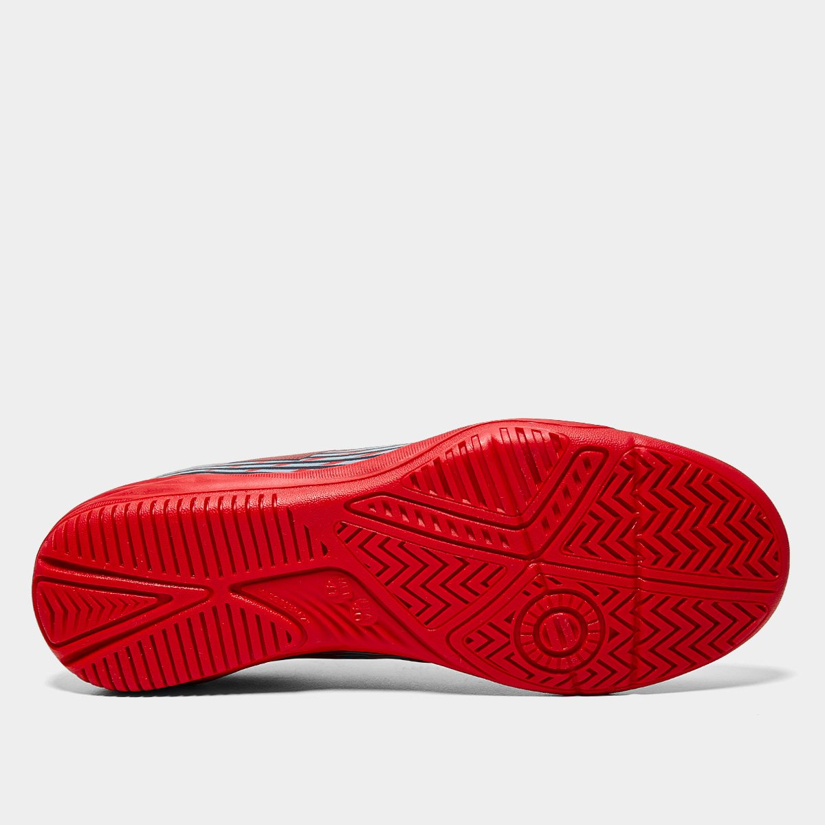 Miniatura Chuteira Futsal Lotto Solista Razzo Unissex Preto+Vermelho - 37