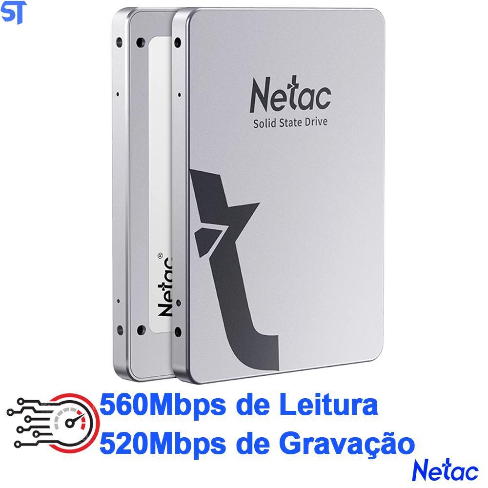 Miniatura Ssd Netac 128Gb 2.5 Sataiii 560Mbps Leitura 520Mbps Gravação