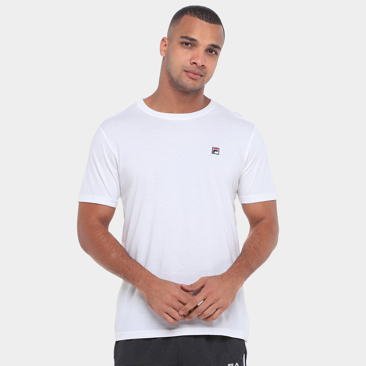 Miniatura Camiseta Fila Pima II Masculina Off White - G