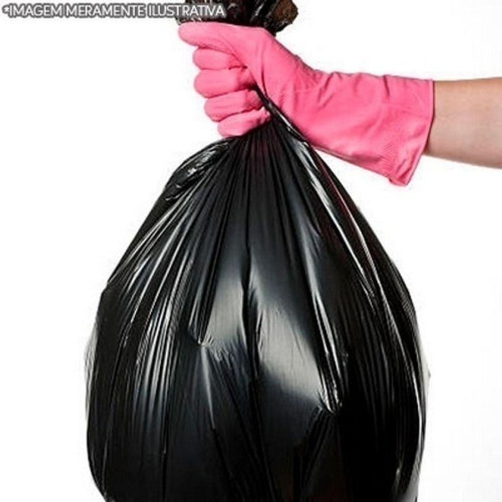 Miniatura Saco De Lixo 20 Lt Preto Resistente - 40x60 Pcte 100 Un