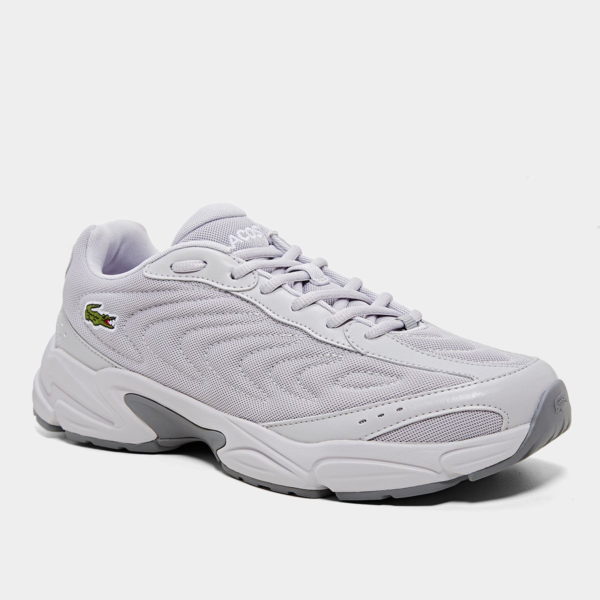Miniatura Tênis Lacoste Storm 96 2K Lite Masculino Cinza+Branco - 38