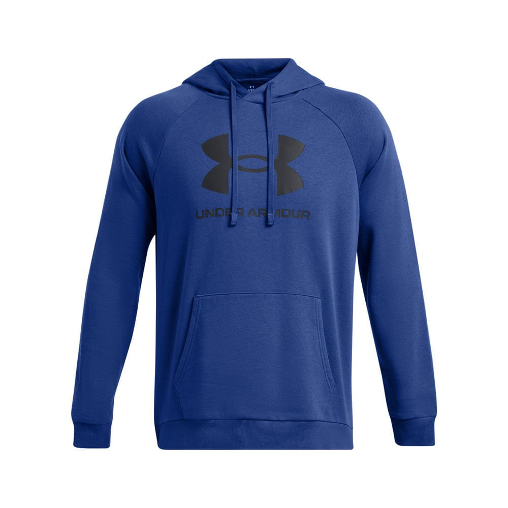 Miniatura Blusa Manga Longa de Treino Masculina Under Armour Rival Fleece G Azul