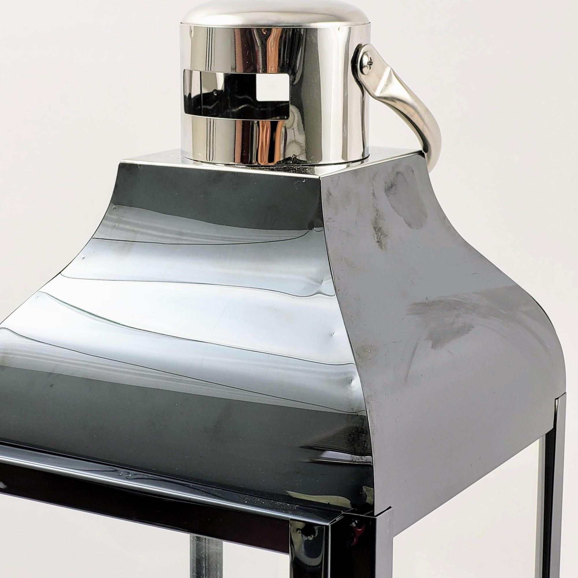 Miniatura Lanterna Decorativa Marroquina Fumê Grafite P