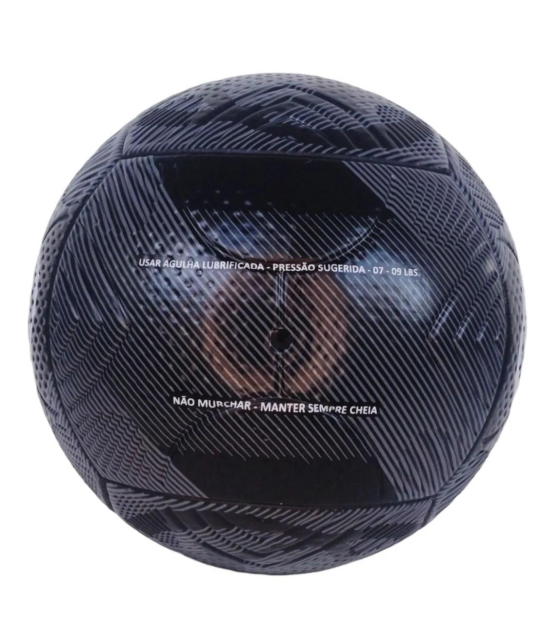 Miniatura Bola Do Corinthians De Futebol Campo Preto