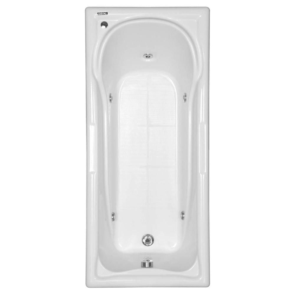 Miniatura Banheira Hidromassagem Astra Naturale Luxo 170cmx75cmx41cm - 03 Jatos Gel Coat P2 Com Aquecedor 110V