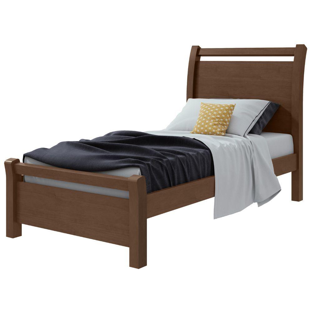 Miniatura Cama Solteiro Reali Lopas Imbuia Clean