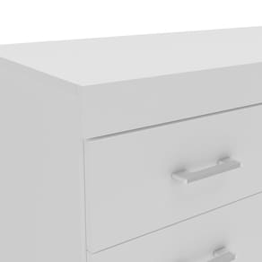 Mesa para Computador ou Escritório Politorno Malta com 4 Gavetas Branco