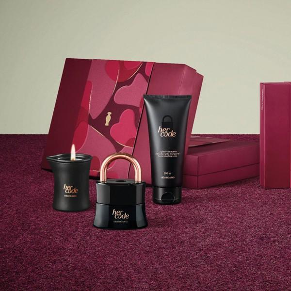 Miniatura Presente Feminino Kit Perfume Her Code O Boticário