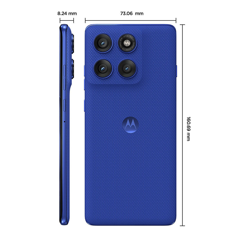 Miniatura Smartphone Motorola Edge 60 PRO 5G 256GB 24GB 12GB RAM+12GBTela Quad-Curve moto AI 50MP Sony Câmera IP68 + IP69 Azul