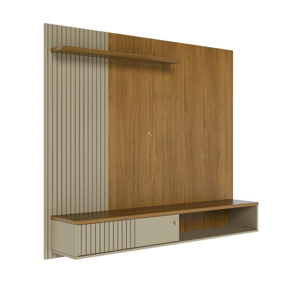 Miniatura Painel Bancada Suspensa 1 Porta Tvs Até 65 Polegadas Aurora - Cumaru Opala