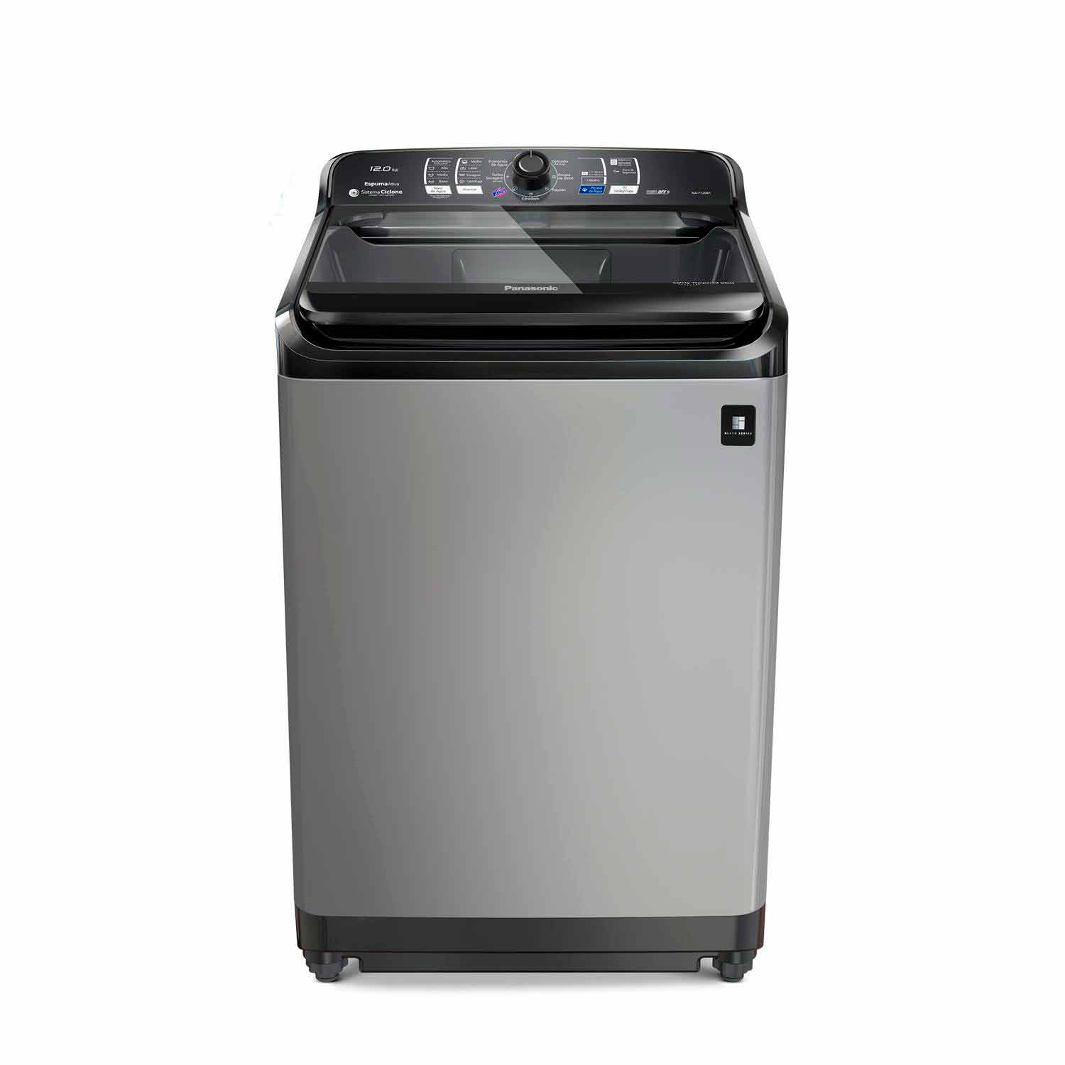 Miniatura Lavadora de Roupas Panasonic 12kg Titânio com 08 Programas de Lavagem - NA-F120B1TA 110