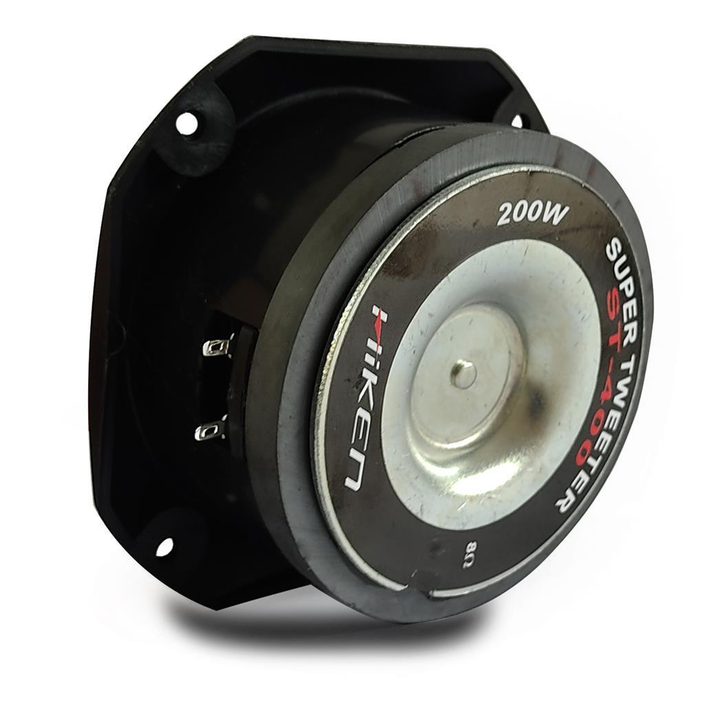 Miniatura Kit 2 Driver Corneta Curta 2 Super Tweeter Tuiter 100W Hiken