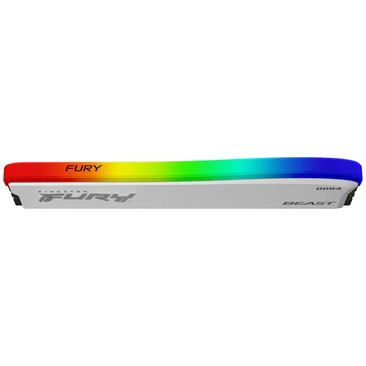 Miniatura Memória Gamer Kingston Fury Beast, 8GB, DDR4, 3200MHz, CL17, RGB, Branco - KF432C16BWA/8