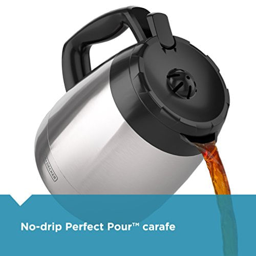 Miniatura Cafeteira Elétrica BLACK DECKER CM2035B 12 Xícaras Preto e Prata 110V