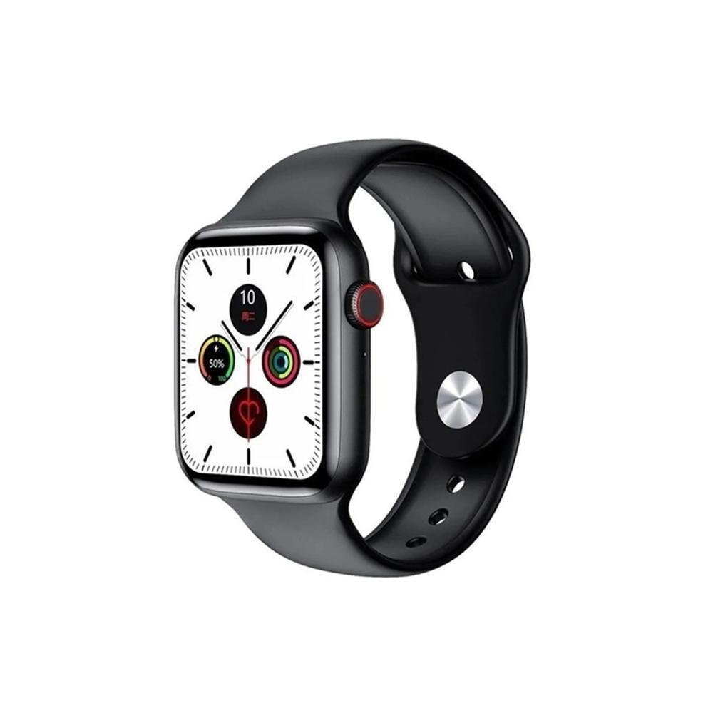 Miniatura Smartwatch Iwo 12 Lite Pro 44Mm (Atende E Faz Ligações) Preto - Hd ips - Smartwatch - Calculadora - Iwo - Silicone - 44mm - Lcd - 12 lite pro