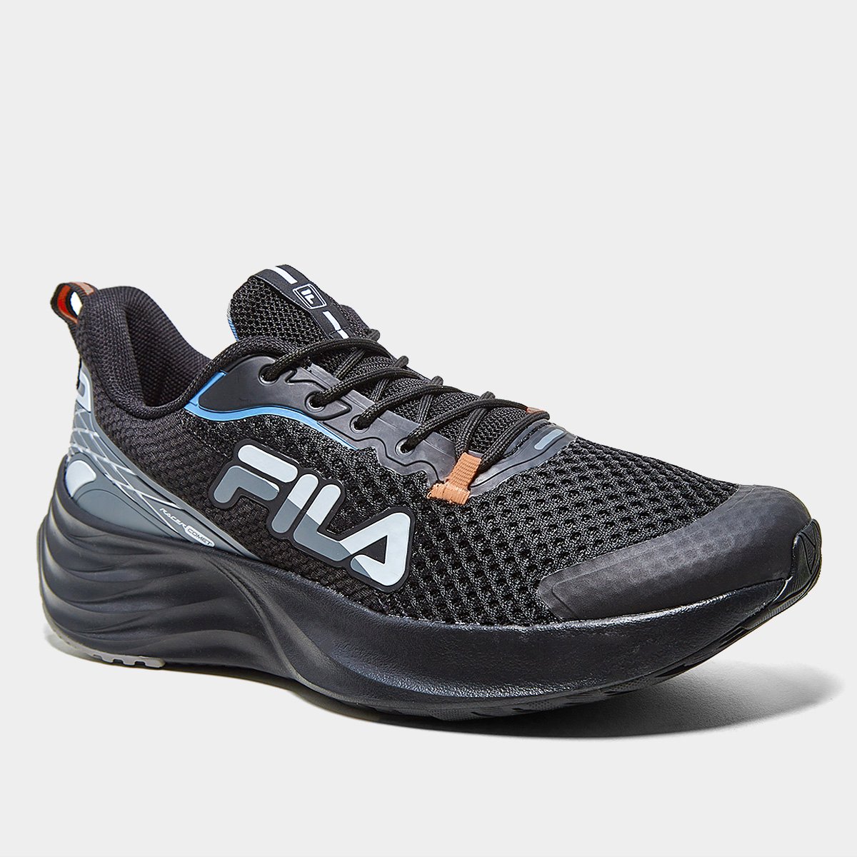 Miniatura Tênis Fila Racer Comet Masculino Preto+Azul - 38