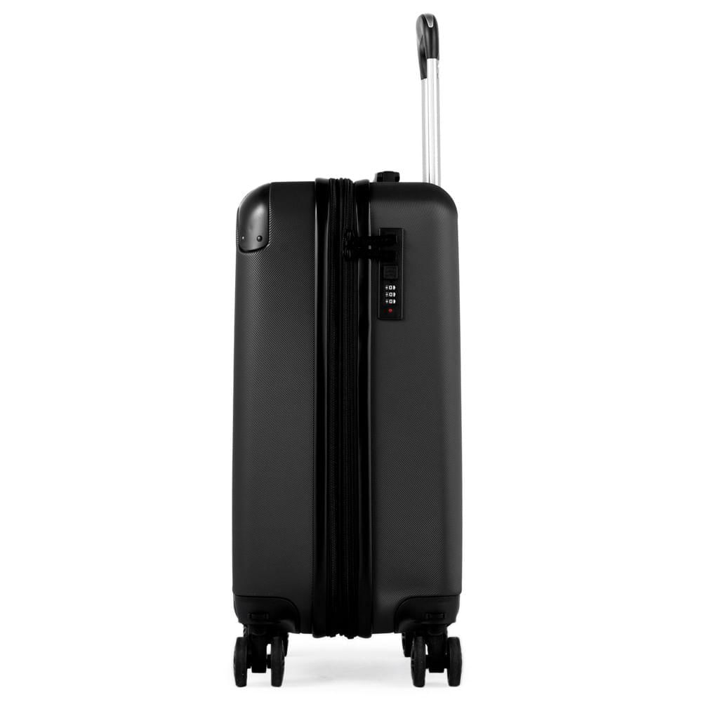 Miniatura Mala de Bordo 10 Kg ABS 4 Rodas Turquia II Preta Preto - PP