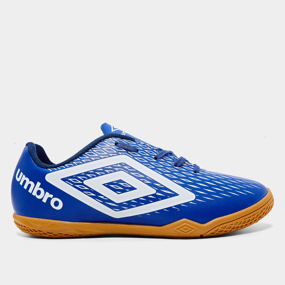 Miniatura Chuteira Futsal Infantil Umbro X-Diamond Unissex Azul+Branco - 29