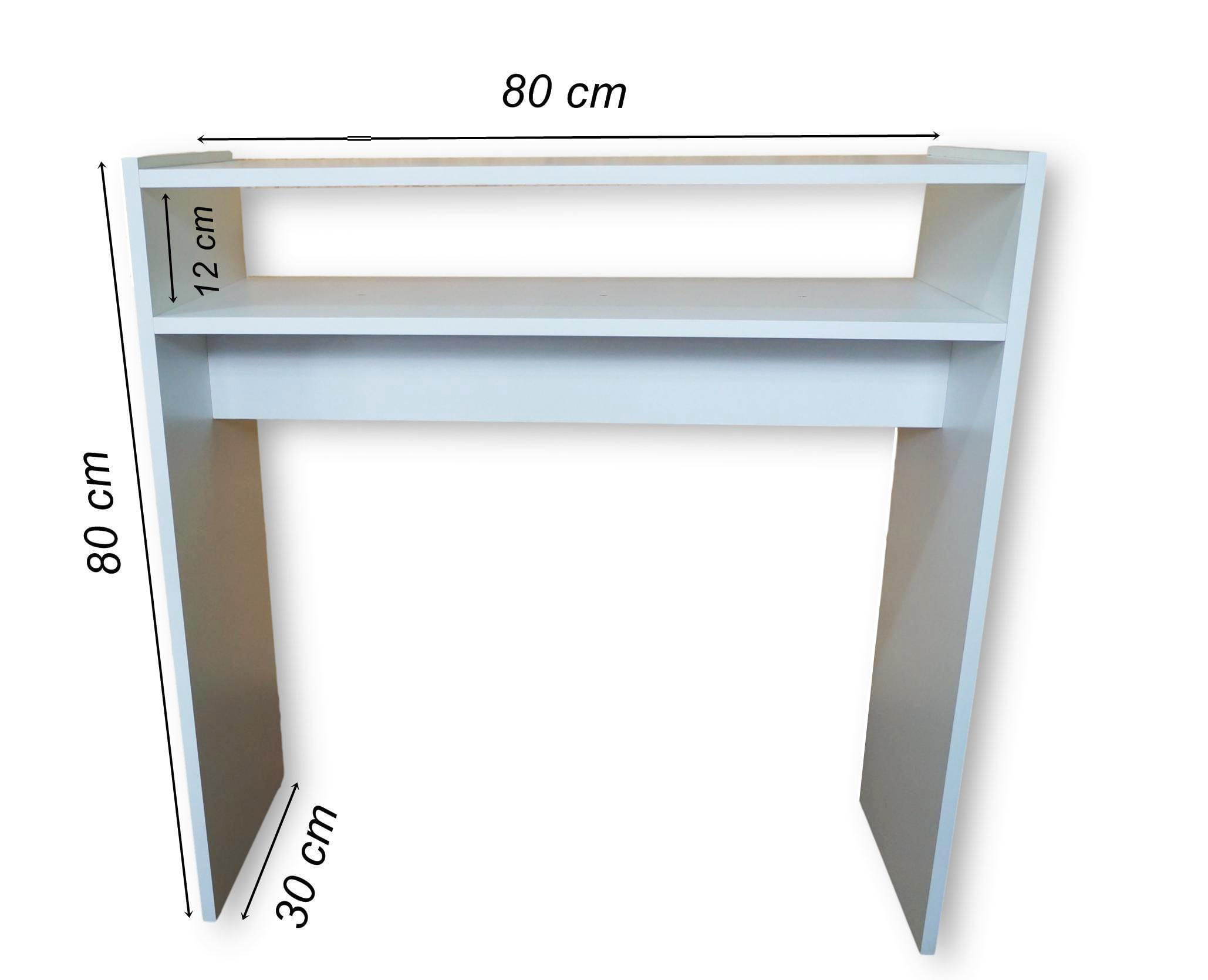 Miniatura Mesa De Manicure Bilhó Móveis Simples Mdf 80X80X30 Unha Gel