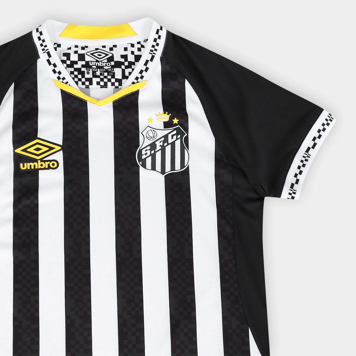 Camisa Santos II 25/26 s/n Umbro Jogador Feminina Preto+Branco - G