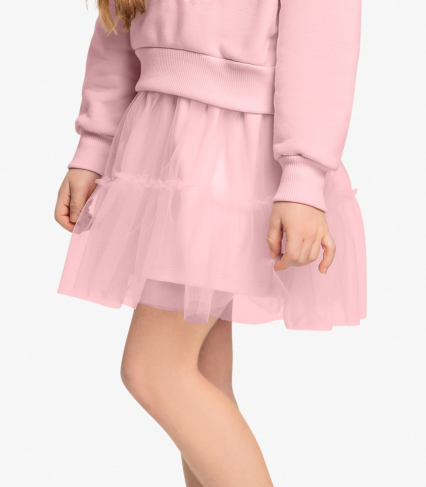 Miniatura Conjunto Blusão Com Saia Trick Nick Rosa 10