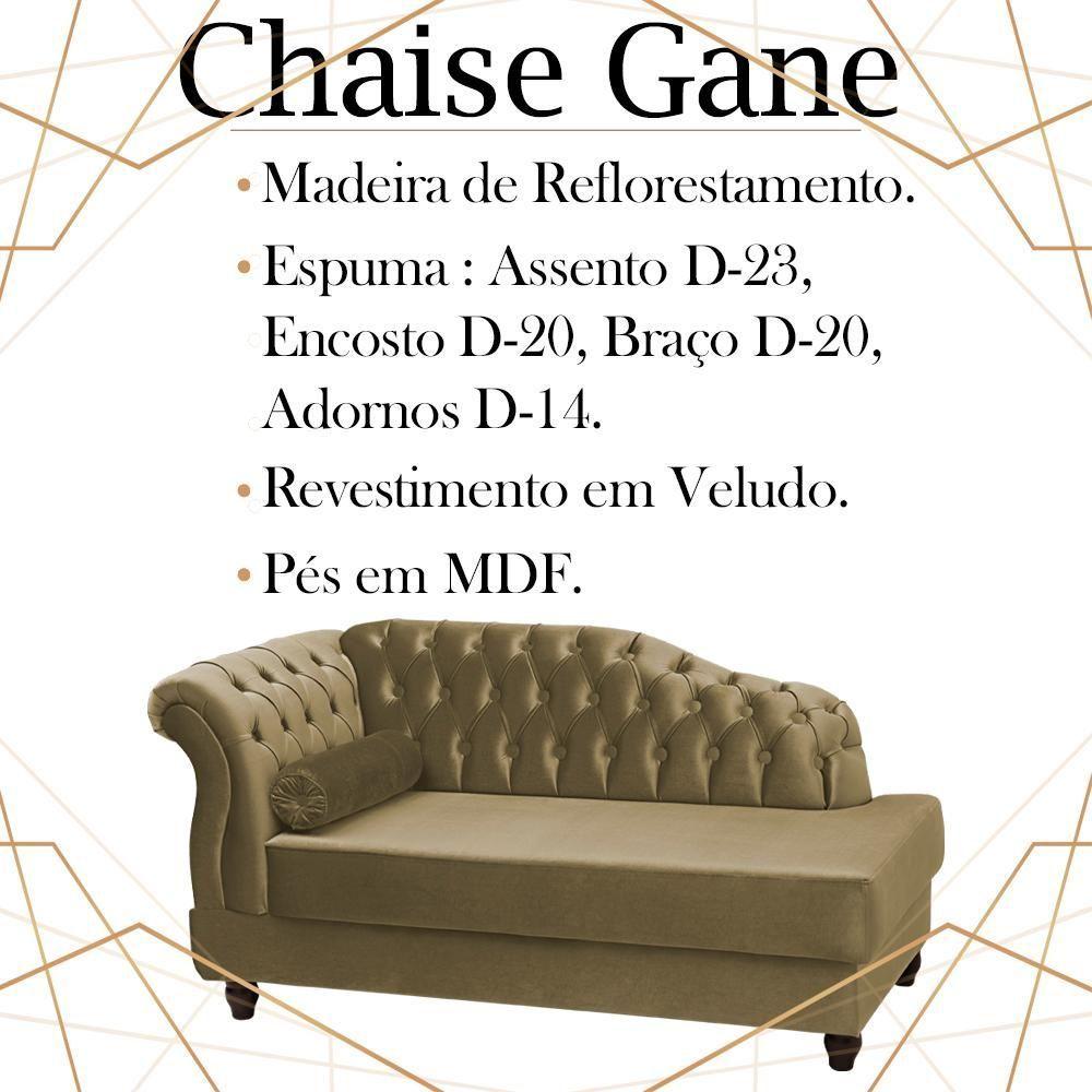 Recamier Diva Chaise Capitone 160 Cm Pes Mdf Gane Sl 945 Veludo Peer Sl 945