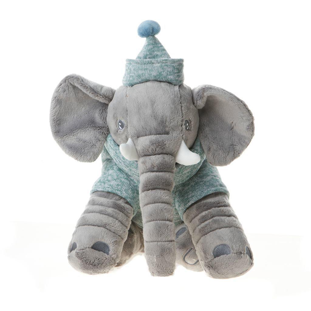 Miniatura Elefante Baby Buguinha Boy 34Cm Verde/Cinza - Bup Baby